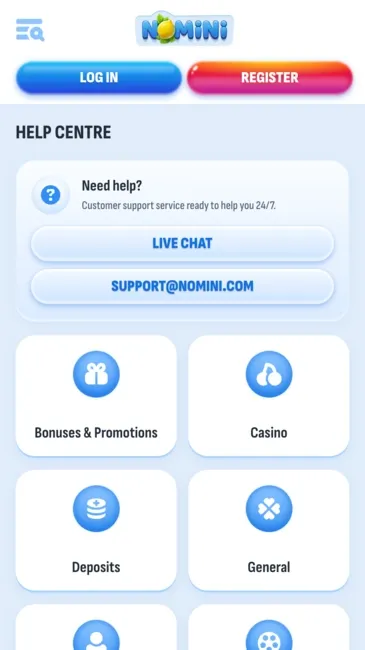 Nomini Support